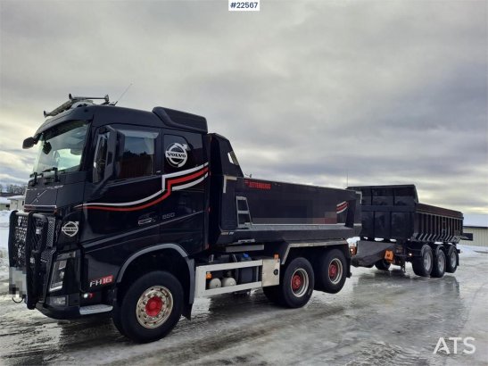 Volvo Fh16 650 6x4 Tipper Truck w/ Sørling Triple Traile 590 2018 2 Tipper trucks image 5