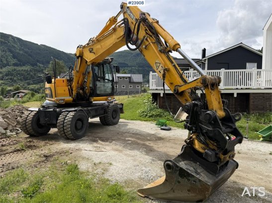 JCB JS145W wheeled machine with a cleaning bucket and JS145W wheeled machine with a cleaning bucket and 2008 2 Wheeled Exc...
