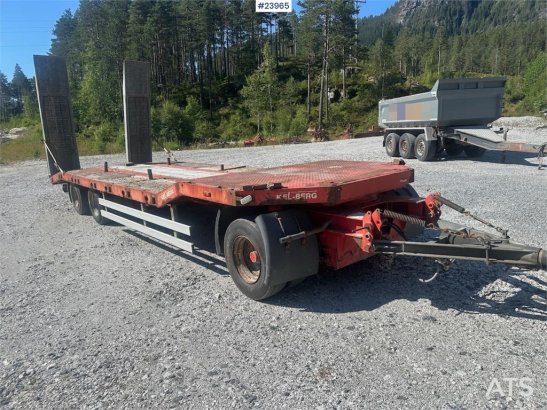 Kel-Berg Maskinslep with hydraulic ramps KEL-BERG Maskinslep with hydraulic ramps 2008 2 Lowloader trailers image 5