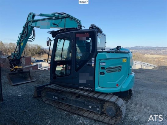 Kobelco SK75SR-7 excavator with rototilt, grab and 3 bucke SK75SR-7 excavator with rototilt, grab and 3 bucke 2023 2 Crawl...