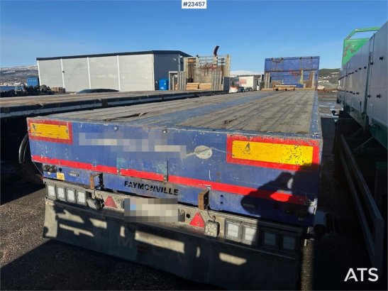Faymonville telemax flatbed semi trailer w/ 14 meter extension Faymonville telemax flatbed semi trailer w/ 14 meter extens...