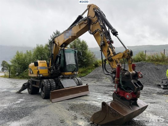 CAT M313 D wheeled excavator with Indexator tilt and S M313 D wheeled excavator with Indexator tilt and S 2013 2 Wheeled E...