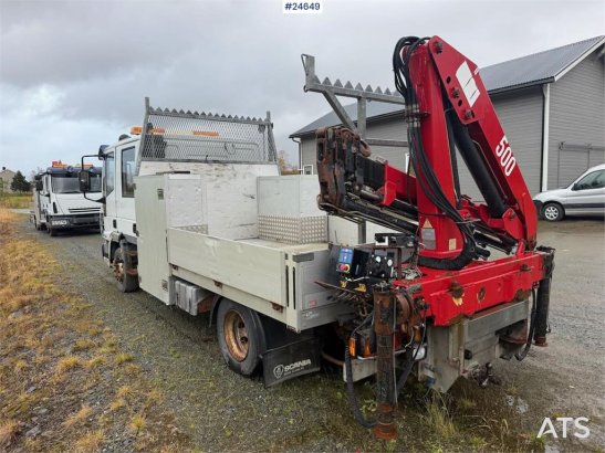 Iveco 100E21 flatbed truck with rear-mounted crane. Repa 100E21 flatbed truck with rear-mounted crane. Repa 2005 2 image 5