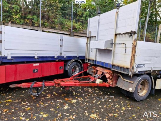 Tyllis 2 akslet Flatbed trailer – repair project with fol Tyllis 2 akslet Flatbed trailer – repair project with fol 2004 2...