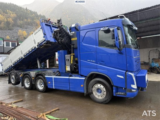 Volvo FH540 8x4 Tridem Crane Truck with Palfinger 37 tm 590 2022 2 Crane trucks image 5