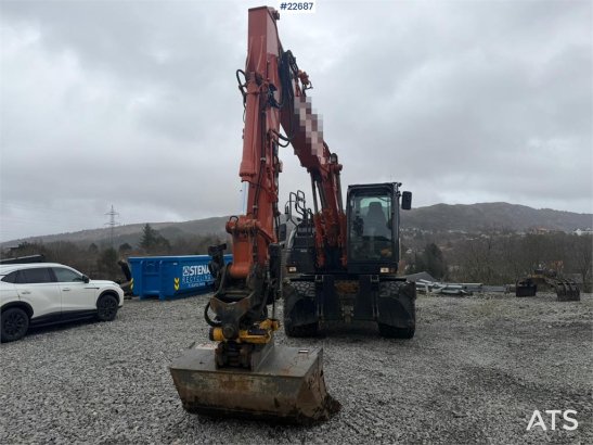 Hitachi zx145W wheeled machine w/ rototilt w/grab box, san zx145W wheeled machine w/ rototilt w/grab box, san 2020 2 Wheel...