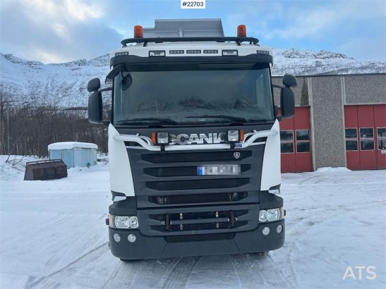 Scania R580 6x2 plow rigged tipper truck w/ plow plate. S R580 6x2 plow rigged tipper truck w/ plow plate. S 2016 2 Tipper...