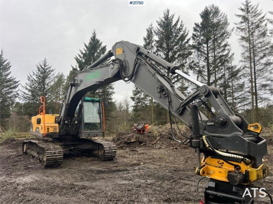 Volvo ec210cl excavator w/ rototilt, sanding bucket and ec210cl excavator w/ rototilt, sanding bucket and 2010 2 Crawler E...