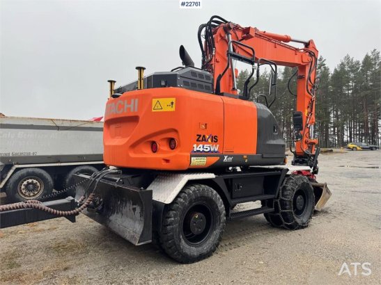 Hitachi ZX145W-6 wheeled excavator with GPS, tiltrotator, ZX145W-6 wheeled excavator with GPS, tiltrotator, 2020 2 Wheeled...