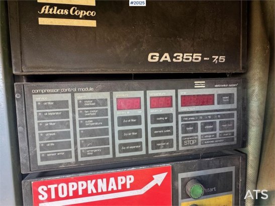 Atlas Copco GA 355 screw compressor GA 355 screw compressor 1986 2 Compressors image 30