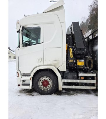 Scania R500 8x4 flatbed truck with 23 t/m Palfinger crane R500 8x4 flatbed truck with 23 t/m Palfinger crane 2021 2 Crane ...