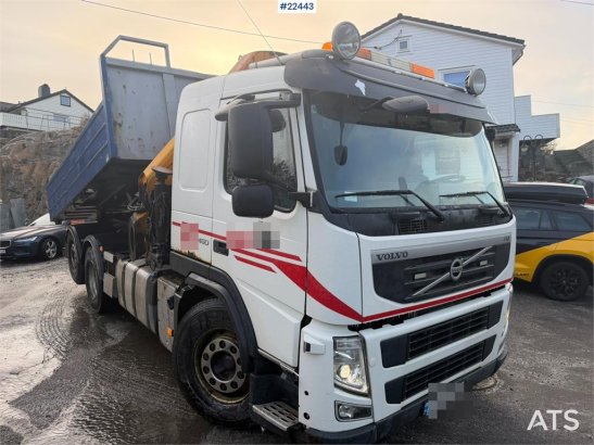 Volvo FM crane truck with a tipper and a 26.5 t/m Effer FM crane truck with a tipper and a 26.5 t/m Effer 2011 2 Crane tru...