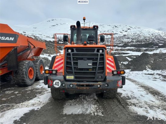 Doosan DL 300-3 hjullaster m/ skuffe, pallegafler og kjet Doosan DL 300-3 hjullaster m/ skuffe, pallegafler og kjet 2013 2...