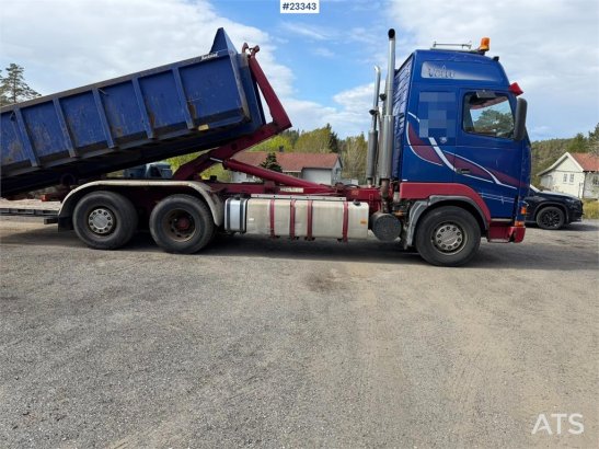 Volvo FH12 6x2 hook truck with a 20-ton hook and contain 590 2000 2 image 6