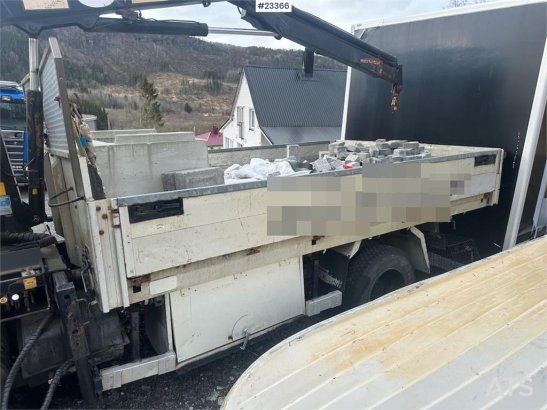 MAN 8.150 crane truck w/ 3-way tipper on the body. WAT 8.150 crane truck w/ 3-way tipper on the body. WAT 1989 2 Crane tru...