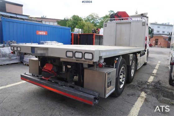 Scania G410 6x2 gas truck with HMF 2820 crane and 3-way t 3203 2023 2 Crane trucks image 21