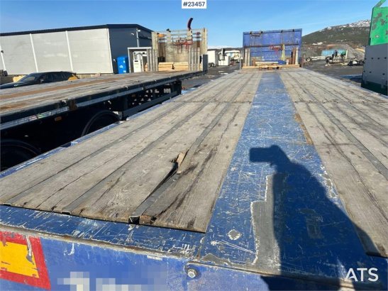 Faymonville telemax flatbed semi trailer w/ 27 meter extension Faymonville telemax flatbed semi trailer w/ 27 meter extens...