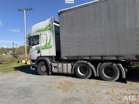 Scania R480 6x2 truck with a 3-axle Krone Profi Liner Nor R480 6x2 truck with a 3-axle Krone Profi Liner Nor 2009 2 Tracto...