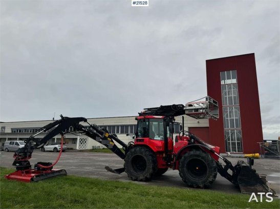 Huddig 1260C Backhoe w/ Palfinger crane, Lift, rototilt a Huddig 1260C Backhoe w/ Palfinger crane, Lift, rototilt a 2016 2...