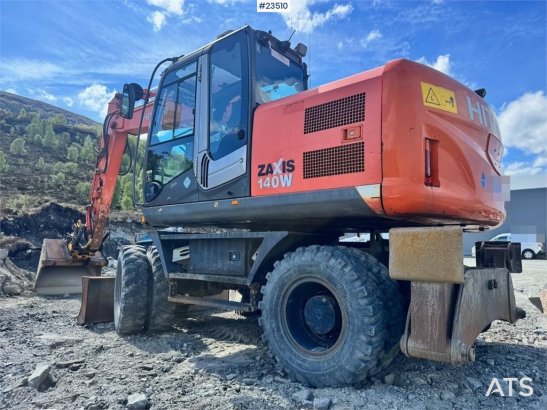 Hitachi ZX140W-3 wheel excavator with Rototilt and grading ZX140W-3 wheel excavator with Rototilt and grading 2008 2 Wheel...