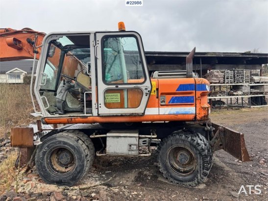 Fiat-Hitachi 150W.3 wheeled excavator with rototilt and grading Fiat-Hitachi 150W.3 wheeled excavator with rototilt and gr...