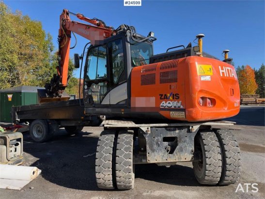 Hitachi ZX140W-6 Wheeled excavator with tilt, bucket and N ZX140W-6 Wheeled excavator with tilt, bucket and N 2018 2 Wheel...