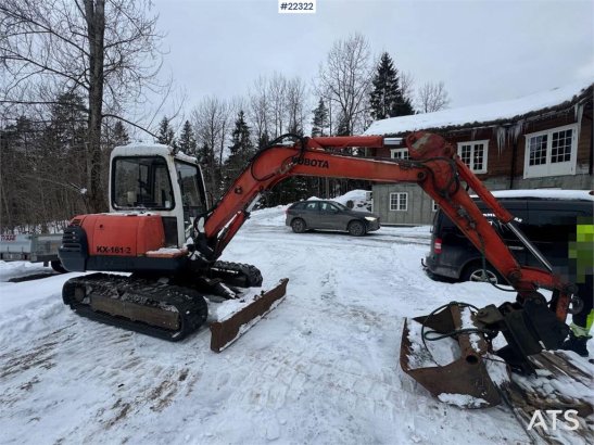 Kubota KX161-2 Tracked Excavator with Hydraulic Grading B KX161-2 Tracked Excavator with Hydraulic Grading B 2002 2 Crawle...
