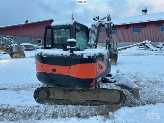 Hardlife HE80 mini excavator w/ narrow bucket and Hardlife HE80 mini excavator w/ narrow bucket and 2022 2 Crawler Excavat...