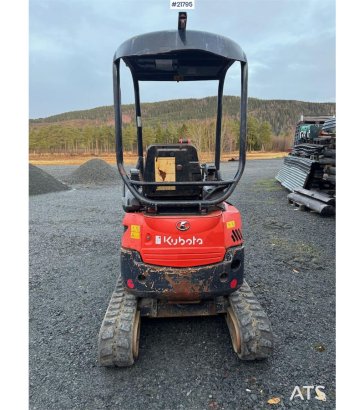 Kubota U17-3a Mini Excavator with 4 Buckets, Ripper, and U17-3a Mini Excavator with 4 Buckets, Ripper, and 2015 2 image 7