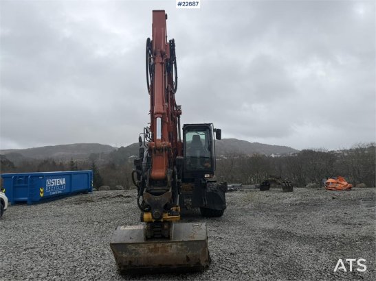 Hitachi zx145W wheeled machine w/ rototilt w/grab box, san zx145W wheeled machine w/ rototilt w/grab box, san 2020 2 Wheel...