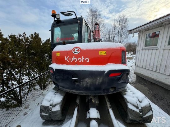 Kubota KX080-4a Crawler Excavator with Engcon tilt and gr KX080-4a Crawler Excavator with Engcon tilt and gr 2018 2 Crawle...