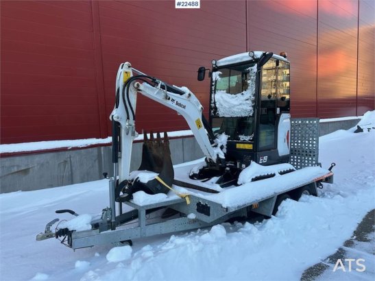 Bobcat E19 mini excavator w/ trailer, digging bucket, san E19 mini excavator w/ trailer, digging bucket, san 2022 2 image 33