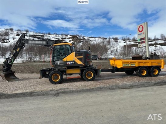 Volvo EWR150E wheeled excavator w/ GPS, trailer, 3 bucke EWR150E wheeled excavator w/ GPS, trailer, 3 bucke 2020 2 Wheeled...