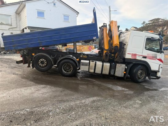 Volvo FM crane truck with a tipper and a 26.5 t/m Effer FM crane truck with a tipper and a 26.5 t/m Effer 2011 2 Crane tru...