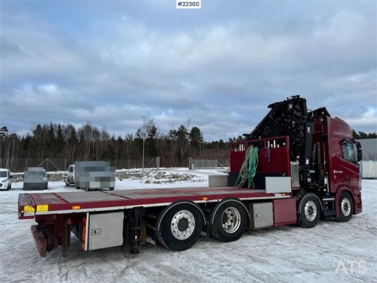 Scania R580 8x2 crane truck with 85 t/m Hiab crane – jib R580 8x2 crane truck with 85 t/m Hiab crane – jib 2019 2 Crane tr...