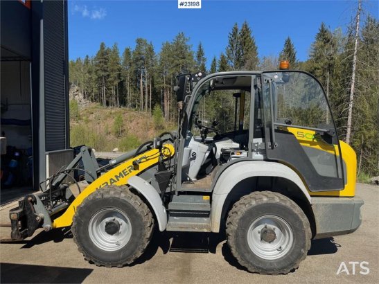 Kramer 5055E Wheel Loader with plow, pallet forks and 2 b Kramer 5055E Wheel Loader with plow, pallet forks and 2 b 2022 2...