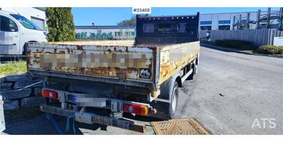 Mitsubishi Fuso Canter 4x2 flatbed truck for sale as a repair Fuso Canter 4x2 flatbed truck for sale as a repair 2019 2 im...