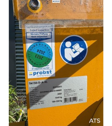 Probst TM Vacuum Lifter – 232 Hours Probst TM Vacuum Lifter – 232 Hours 2021 2 image 37