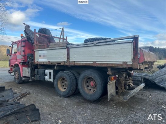 Scania P93H crane truck with 14 t/m crane and Laxo attach P93H crane truck with 14 t/m crane and Laxo attach 1989 2 Crane ...