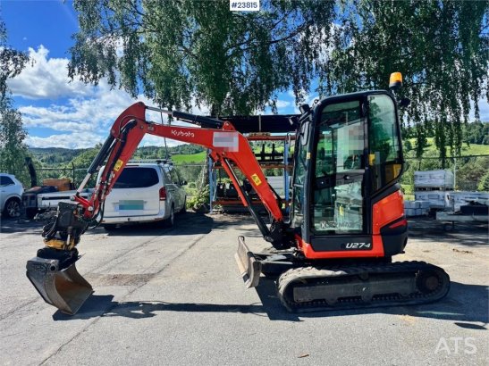 Kubota U27-4 Mini Excavator with Rototilt and 2 Buckets – 10085 2019 2 image 7