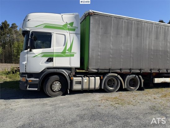 Scania R480 6x2 truck with a 3-axle Krone Profi Liner Nor R480 6x2 truck with a 3-axle Krone Profi Liner Nor 2009 2 Tracto...