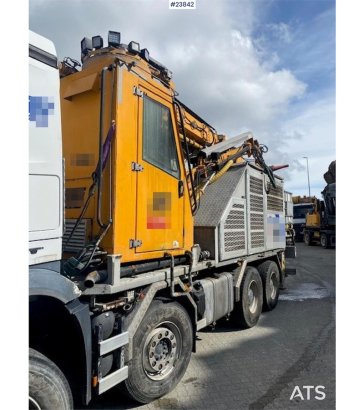 Mercedes-Benz Arocs 8x4 with a AMV 7450H concrete spraying super Mercedes-Benz Arocs 8x4 with a AMV 7450H concrete sprayin...