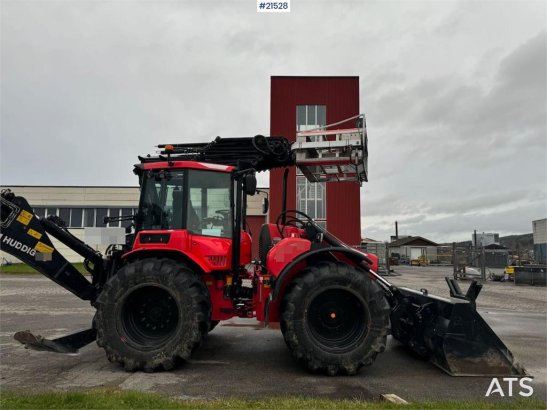 Huddig 1260C Backhoe w/ Palfinger crane, Lift, rototilt a Huddig 1260C Backhoe w/ Palfinger crane, Lift, rototilt a 2016 2...