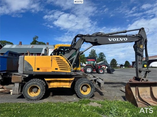 Volvo EW160B Wheeled Excavator with Rototilt and 2 Bucke EW160B Wheeled Excavator with Rototilt and 2 Bucke 2004 2 Wheeled...