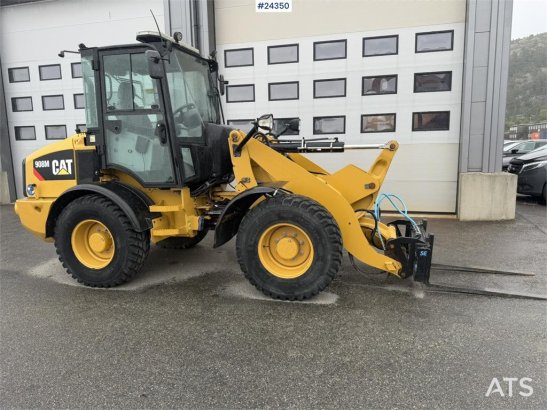 CAT 908M wheel loader with pallet forks and bucket 908M wheel loader with pallet forks and bucket 2015 2 Wheel Loaders ima...