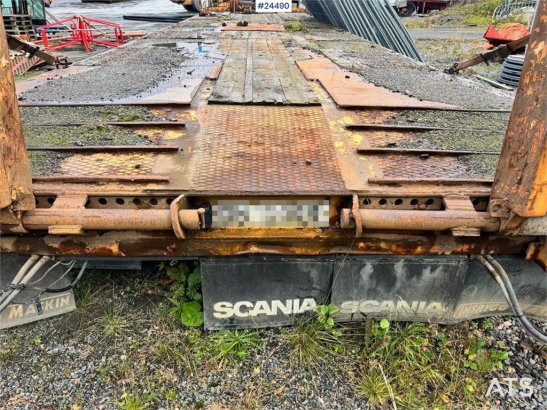 Damm 4-Axle Machinery Trailer with Hydraulic Ramps Damm 4-Axle Machinery Trailer with Hydraulic Ramps 2002 2 Lowloader tra...