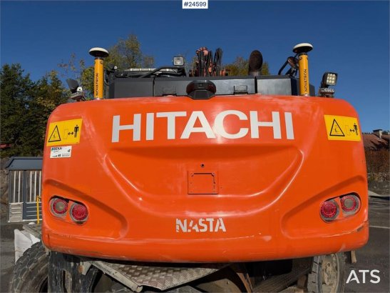 Hitachi ZX140W-6 Wheeled excavator with tilt, bucket and N ZX140W-6 Wheeled excavator with tilt, bucket and N 2018 2 Wheel...
