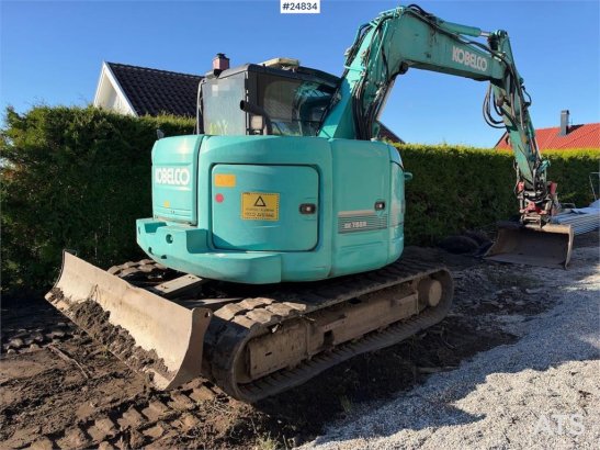 Kobelco SK75SR-3E Tracked excavator – tiltrotator and 2 bu SK75SR-3E Tracked excavator – tiltrotator and 2 bu 2016 2 Crawl...