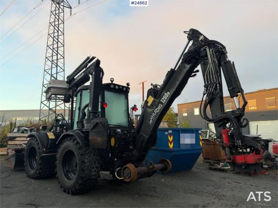 Huddig 1260B Backhoe loader with rail wheels – 3 buckets, Huddig 1260B Backhoe loader with rail wheels – 3 buckets, 2010 2...