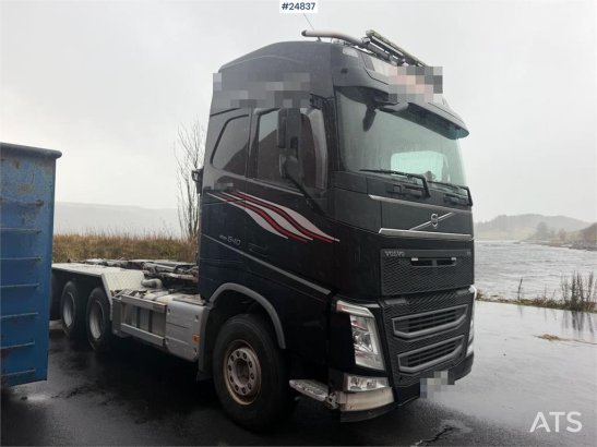Volvo FH540 8x4 hook loader with compressor, crane hydra 590 2016 2 image 7